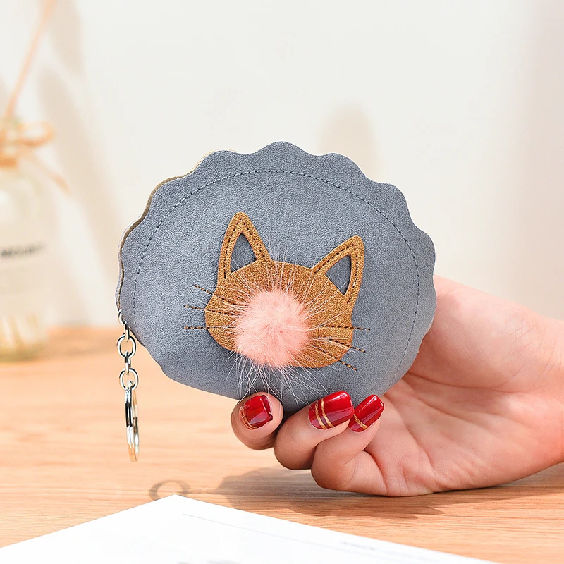 Мини-кошелек XZP на молнии маленькие кошельки для мелочи с изображением животных