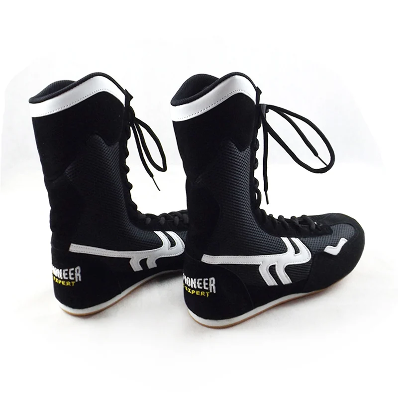 Нескользящие боксерские кроссовки с высоким верхом для мужчин и спортивная