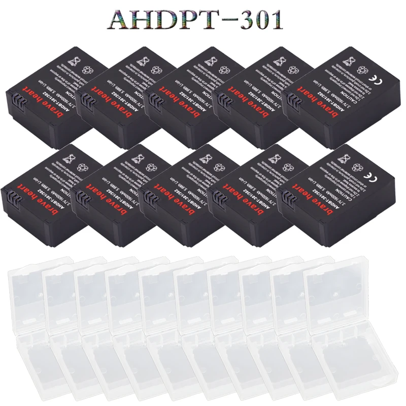Оптовая Продажа 10x Rgopro hero 3 + Аккумулятор для камеры bateria AHDBT 301/302 батареи чехол GOPRO go
