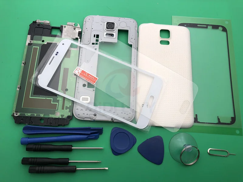 S5 новый полный корпус средняя рамка + резиновое уплотнение задняя крышка