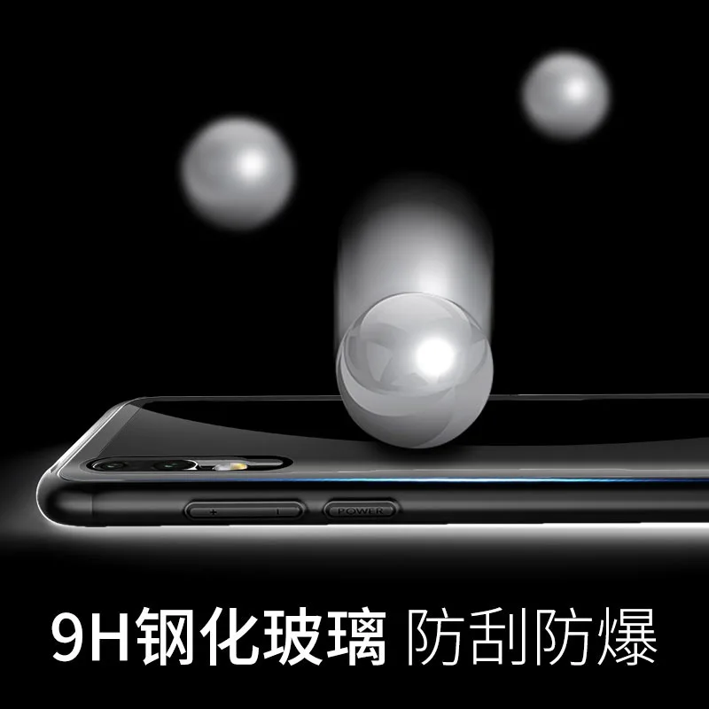 Чехол для HUAWEI P20Pro Новый противоударный чехол из закаленного стекла с мягкими