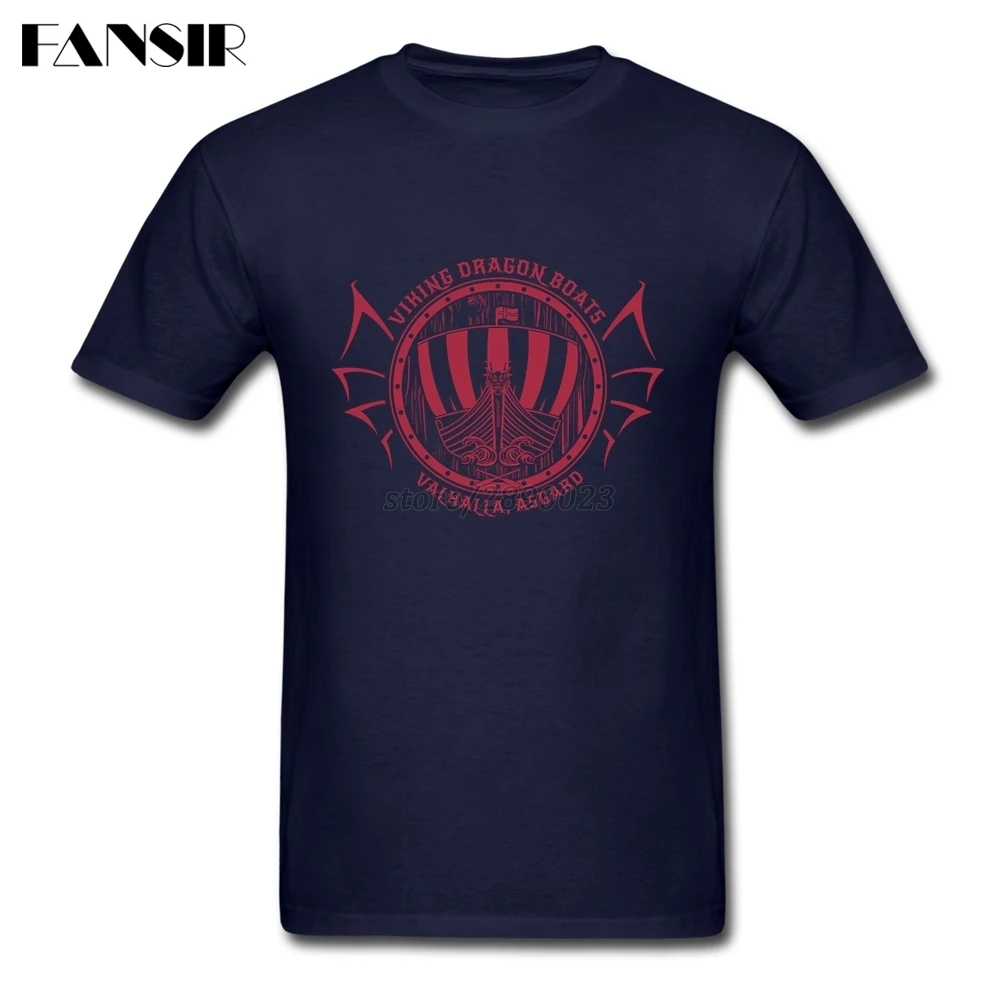Viking Dragon Boats Men T-shirt Rock For White Short Sleeve Custom Big Size Clothes Adult | Мужская одежда