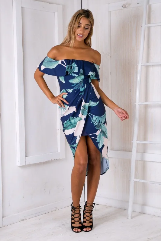 Для женщин Лето 2018 пляжные цветочный Boho платье Свободные Печать пикантные с