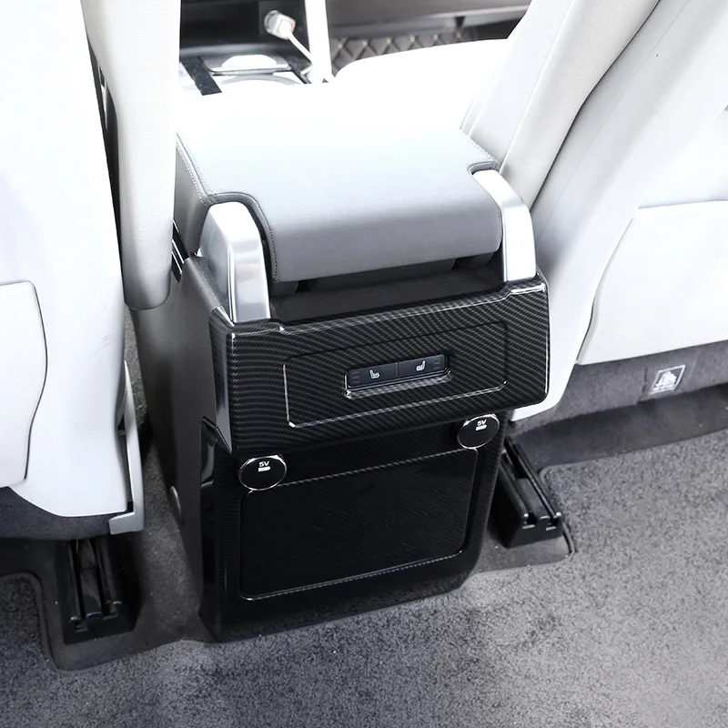 Для Land rover Discovery 5 LR5 L462 2017 2018 углеродное волокно ABS хромированный задний ряд