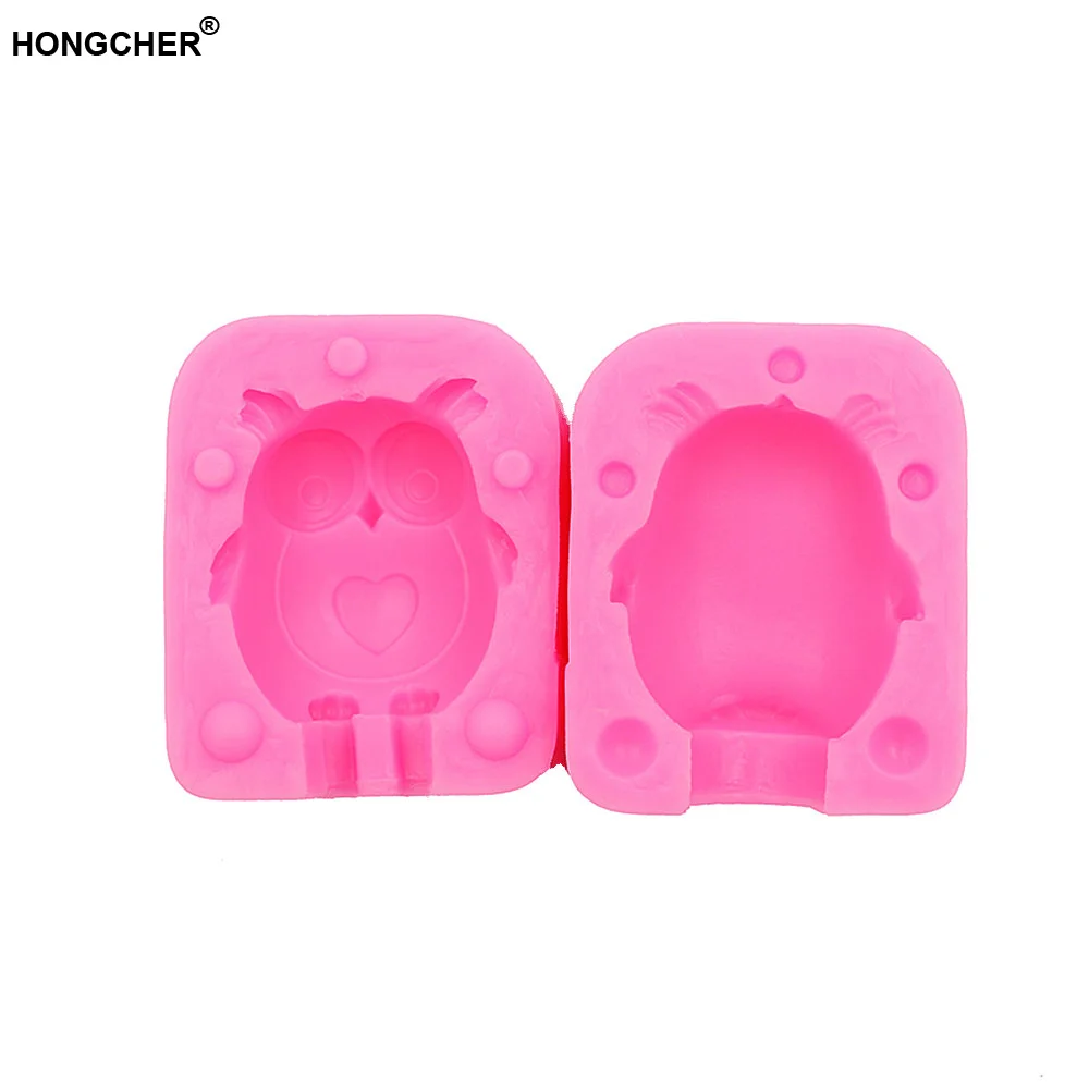 Новая силиконовая форма для 3D совы помадки торта шоколада выпечки Женская кухня