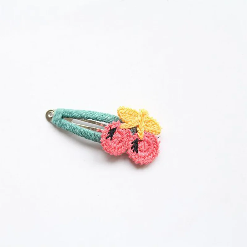 Популярные 2 шт./лот заколки для волос Bobby pin корейские детские вязаные девочек с