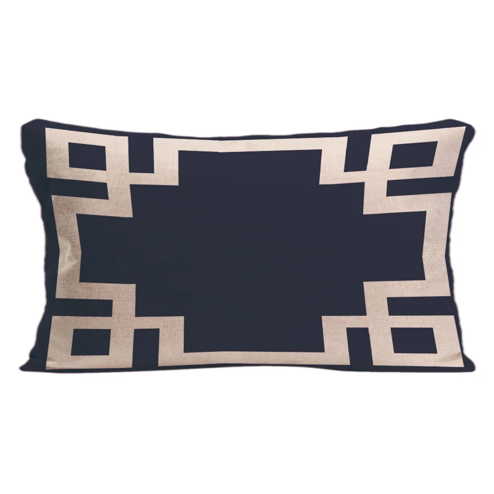 Наволочка с геометрическим узором декоративная подушка для дивана