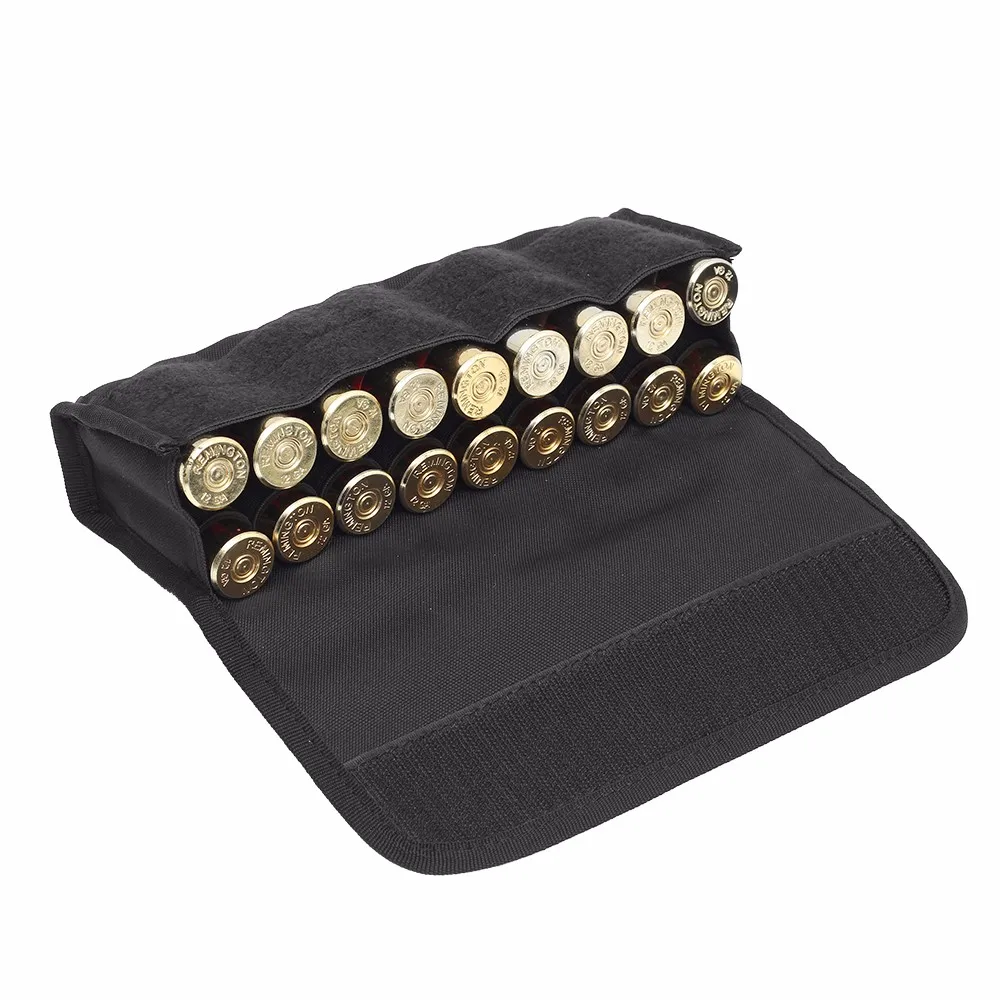 

18 Round Tactical Molle Cartridge Shell Holder Ammo Bag Pouch Military Waist Bag 12/20 Gauge Gun Bullet Pouch