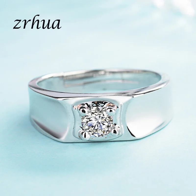 ZRHUA оригинальное кольцо из серебра 925 пробы очаровательное классическое
