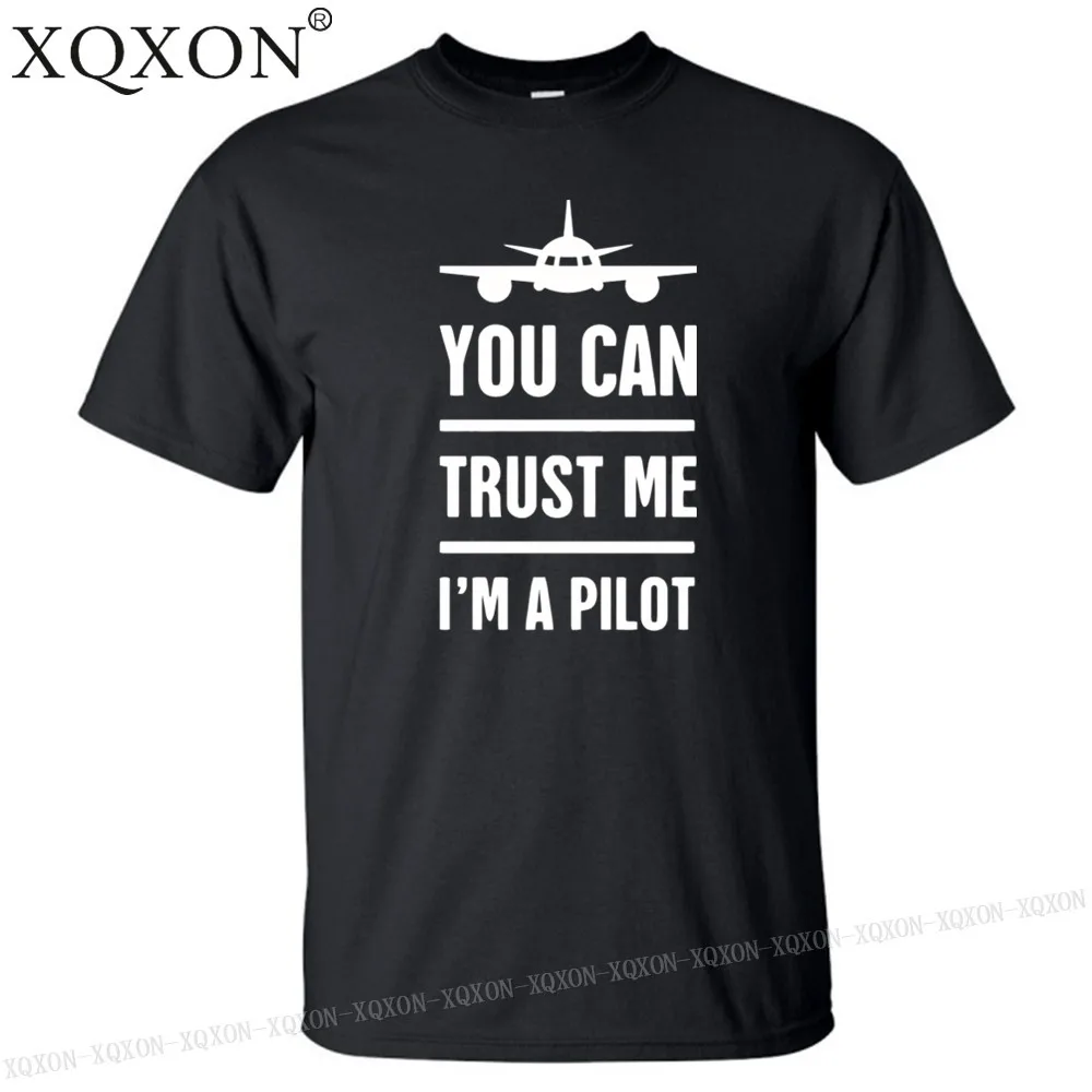 Футболка New-Trust Me I'm a Pilot дизайнерская мужская футболка с принтом хлопковая