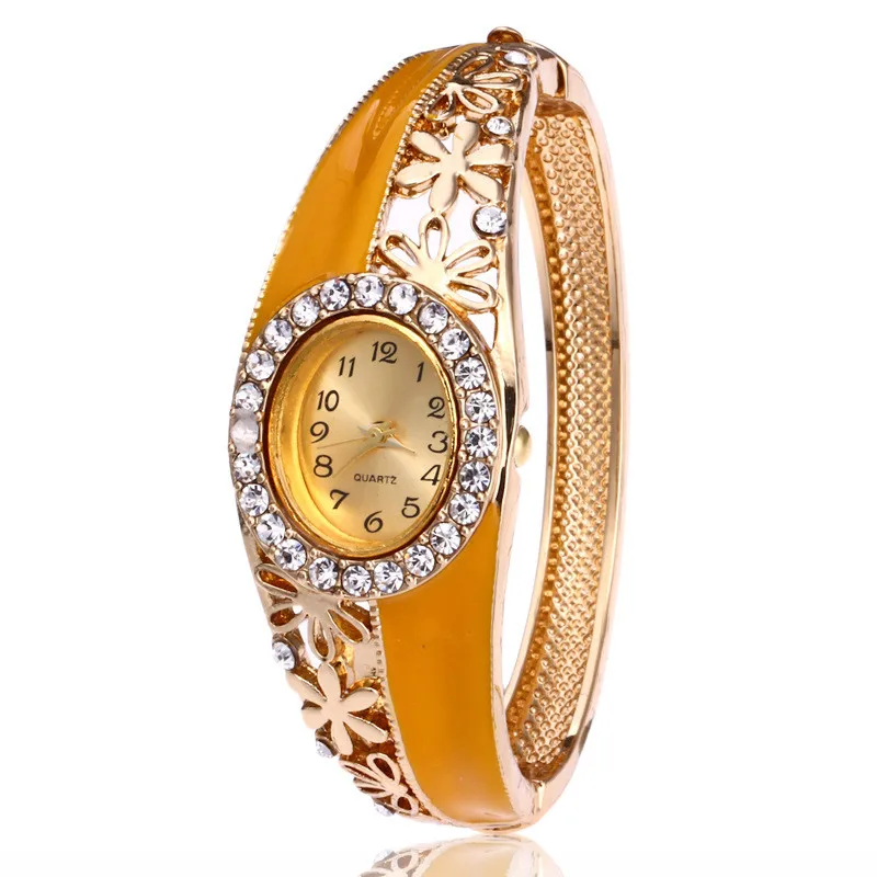 Часы женские кварцевые с браслетом и кристаллами 2018 | Наручные часы