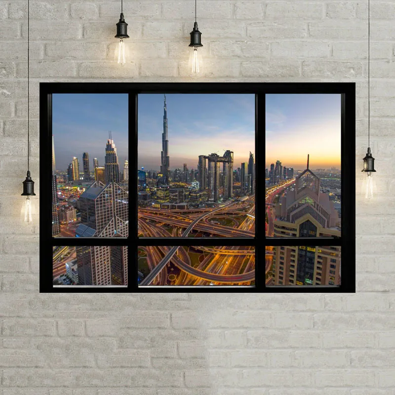 Путешествия по миру Нью-Йорк Ночной пейзаж Амстердам искусство картина маслом