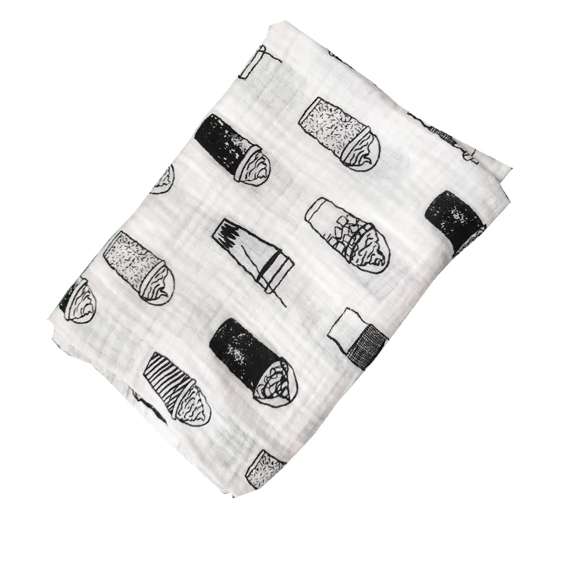 Высококачественные хлопковые одеяла детское одеяло из муслина пеленка мягкое