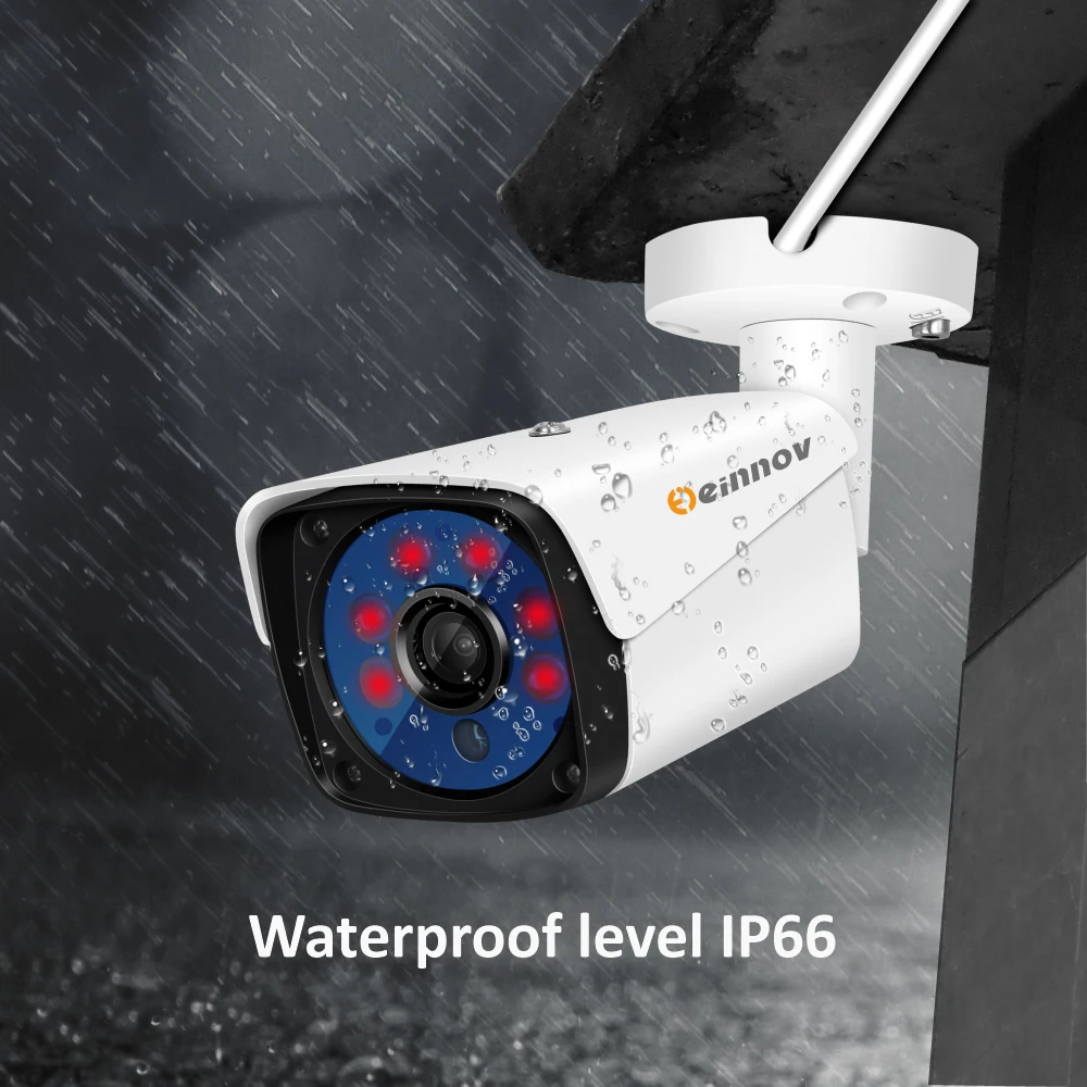 Einnov CCTV камера системы 4CH 5MP AHD камера безопасности DVR комплект CCTV Водонепроницаемая наружная домашняя система видеонаблюдения 2 ТБ HDD