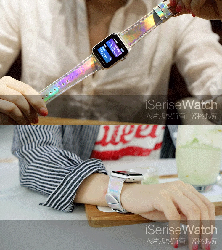 Лазерная часы с кожаным ремешком ремешок для наручных часов Apple Watch Apple Watch2/3 поколения 38/42 мм серебристого цвета, пользуются большим спросом; Beltfor Для мужчин и Для женщин
