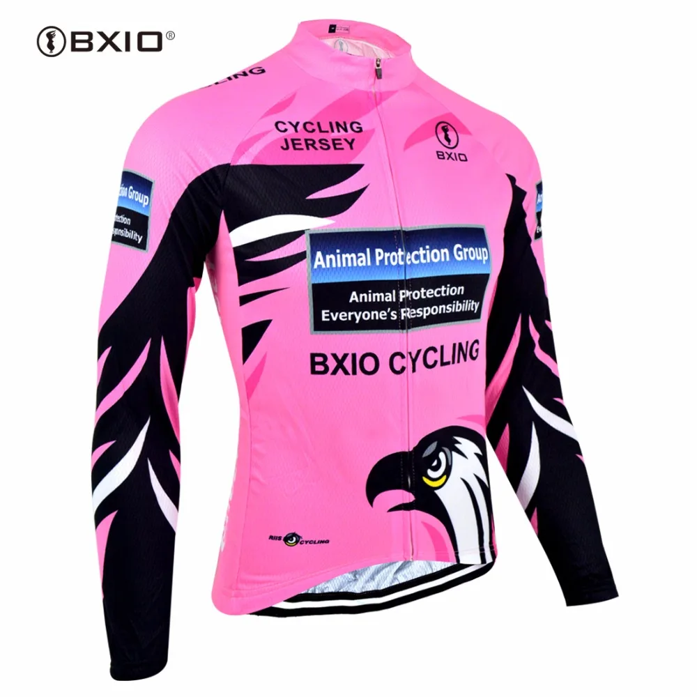 Bxio Ropa Ciclismo женское Велосипедное Джерси теплое с длинными рукавами только Осенний