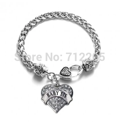 Оптовая продажа 100 шт. пшеница браслет с сердца ребенка SIS когтя омара | Украшения