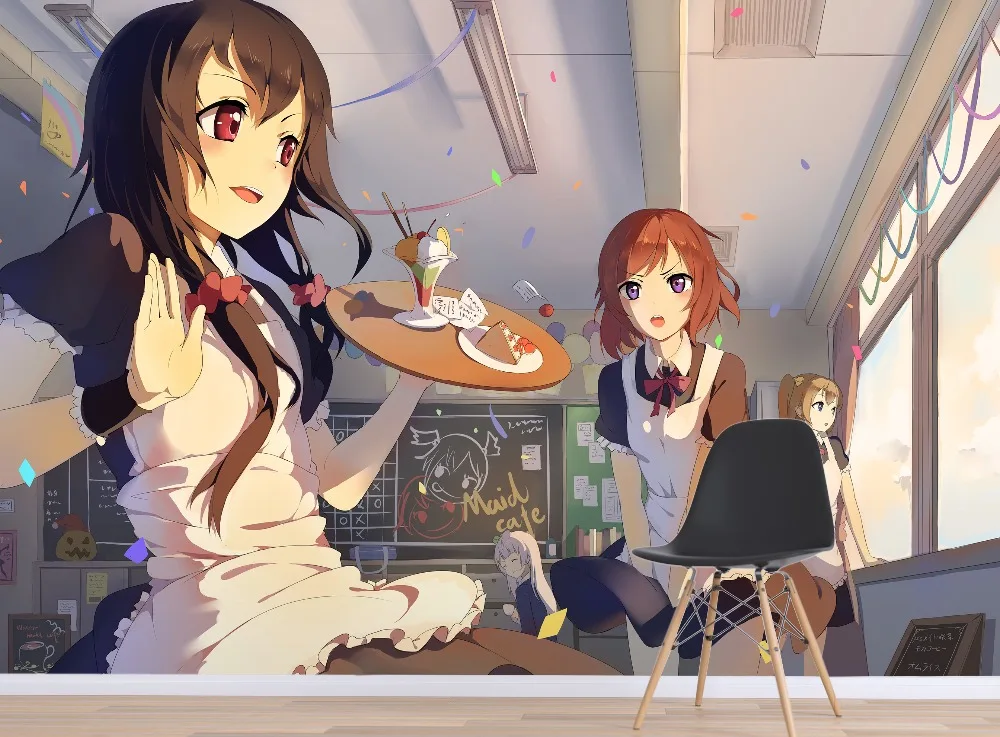 [Самоклеющиеся] 3D LoveLive! Школа Idol проект 55 Япония Аниме настенная бумага печать