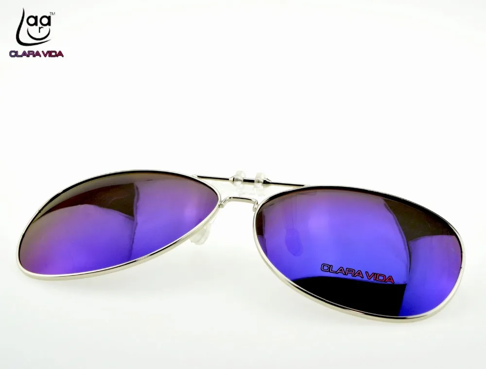 

2019 Hot Sale Sale Oculos Masculino Clara Vida Polarized Sunglasses Clip Clamp To Frame Coating Uv400 Uv 100% Attach With Case
