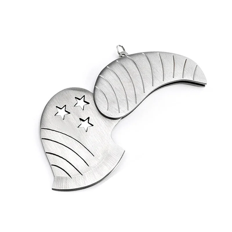 YINGLONGDAO мини складной портативный Серебряный Белый яблочный лист нож изысканный креативный подарок нож из стали