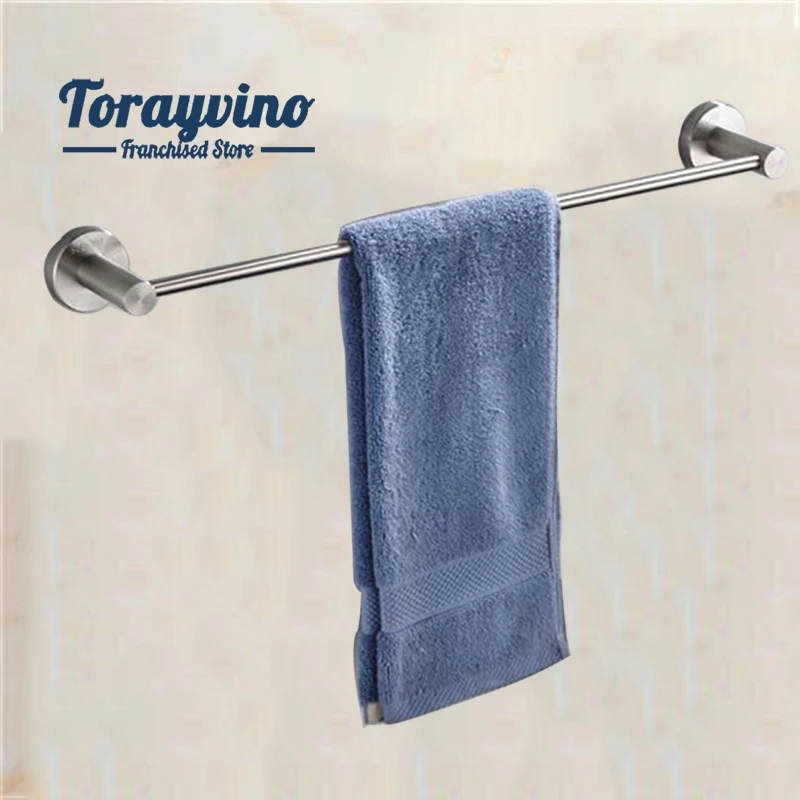 Brushed Towel Porte Serviette Rail Stainless Steel Wall Moun