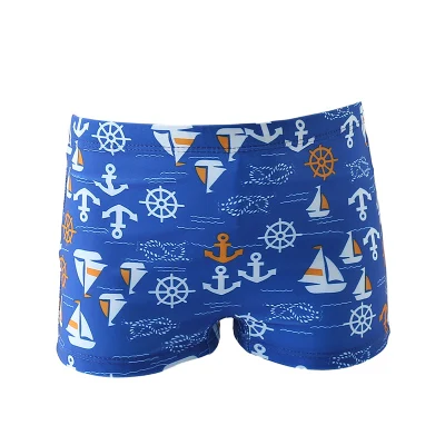 B-Blue sailboat Новые плавки для маленьких мальчиков От 0 до 5 лет нейлоновый купальный костюм с рисунком детские купальные шорты детские пляжные штаны для малышей Одежда для купания - Цвет: B-Blue sailboat