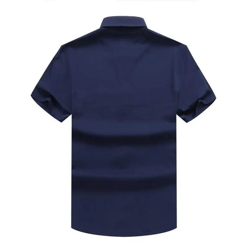 10XL 8XL 6XL 5XL Новая мужская рубашка брендовая роскошная хлопковая с короткими