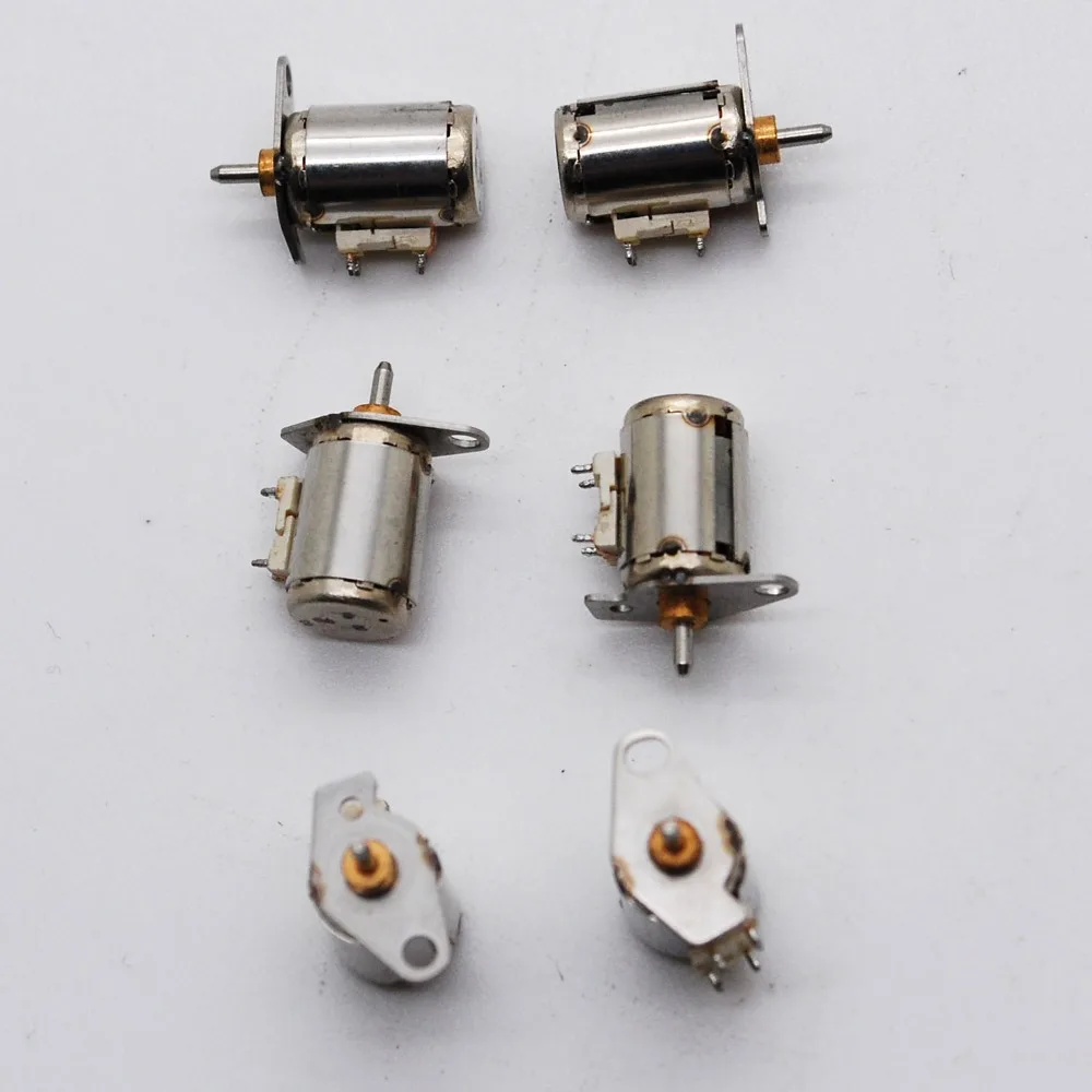 20 шт. 4 Провода 2 Фаза Миниатюрный шаговый двигатель D6mm x H8.5mm