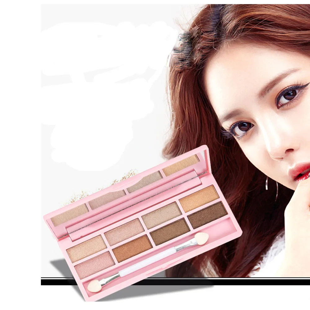 8 цветов Профессиональные натуральные тени для век Shimmer mate Palette Косметическая