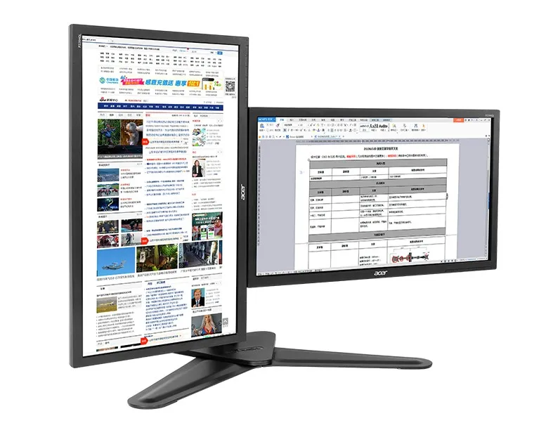 Настольная подставка с двойным держателем для монитора 10 &quot 30&quot кронштейн