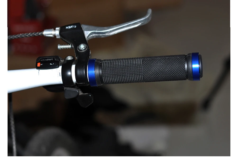 

MTB Mountain Bicycle Handlebar Silicone Gel Grips DH Cycling Double Lock-on Anti-slip Grip Bicycle Parts Accessories