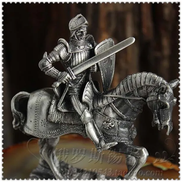Средневековые европейские Рыцари Олово самурайский воин кукла кавалерийский