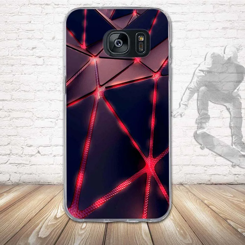 Для samsung S7 Edge чехол 3D рельефный рисунок Мягкий ТПУ силиконовый для телефона Galaxy