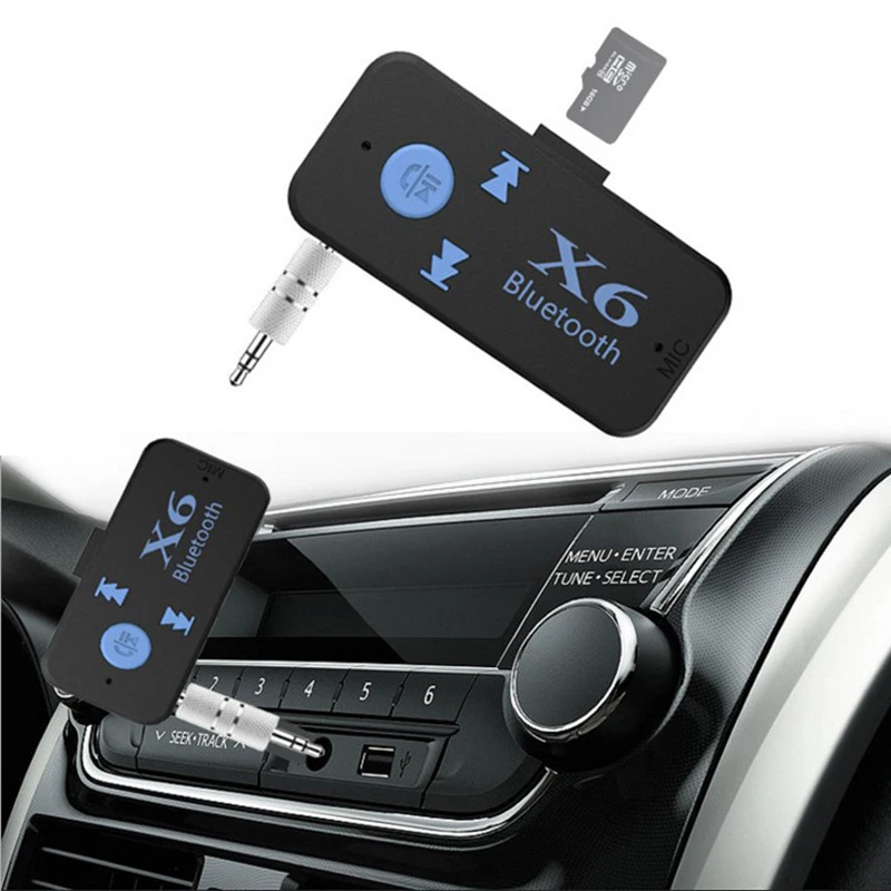 Беспроводной мини 4 1 EDR Bluetooth Поддержка TF карта Aux аудио приемник адаптер 3 5 мм