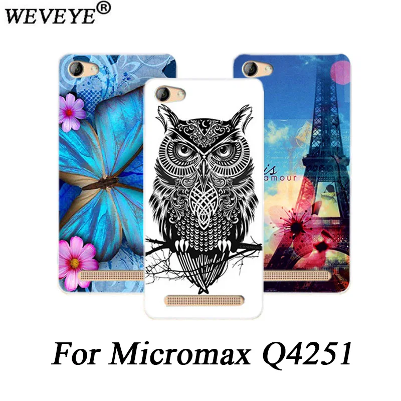 WEVEYE чехол s Для Micromax Canvas сок A1 Q4251 с рисунком накладка на заднюю панель из силикона
