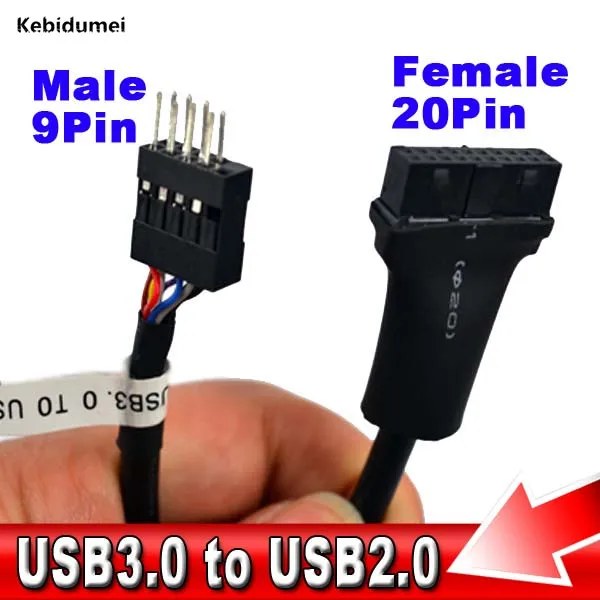 Материнская плата Kebidumei 13 см премиум качества материнская USB 3 0 20 Pin к 2 9 контактный