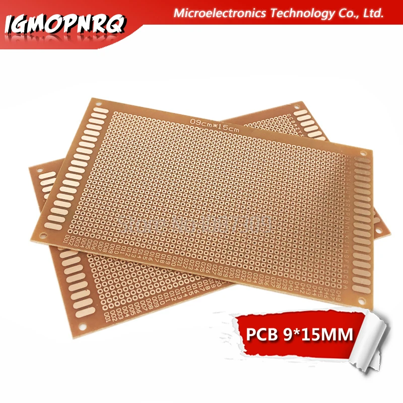 2 шт. 9x15 см 9*15 54 мм DIY Прототип бумаги PCB Универсальный Эксперимент Матрица