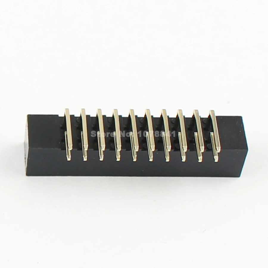10 шт 2 мм 2x10Pin 20-контактный разъем правый угол &quotпапа&quot в кожух IDC заголовки