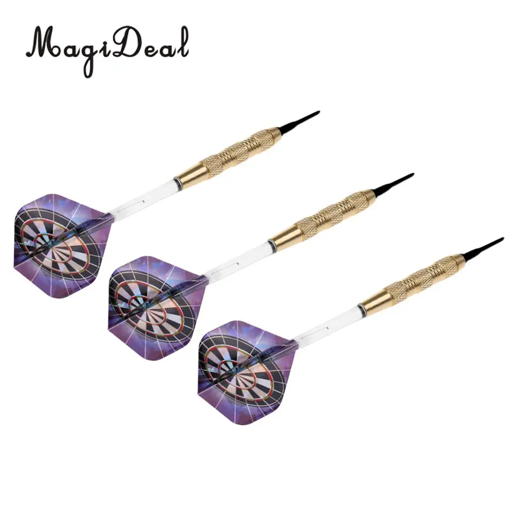 MagiDeal 3 шт./компл. 14g профессиональный электронный мягкий наконечник дротики