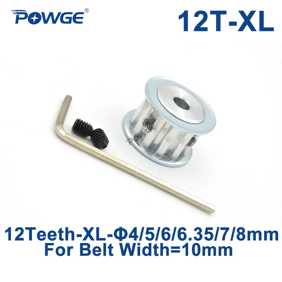 Трапециевидный шкив POWGE XL с 12 зубцами диаметр ремня 4/5/6/6 35/7/8 мм для ширины 10