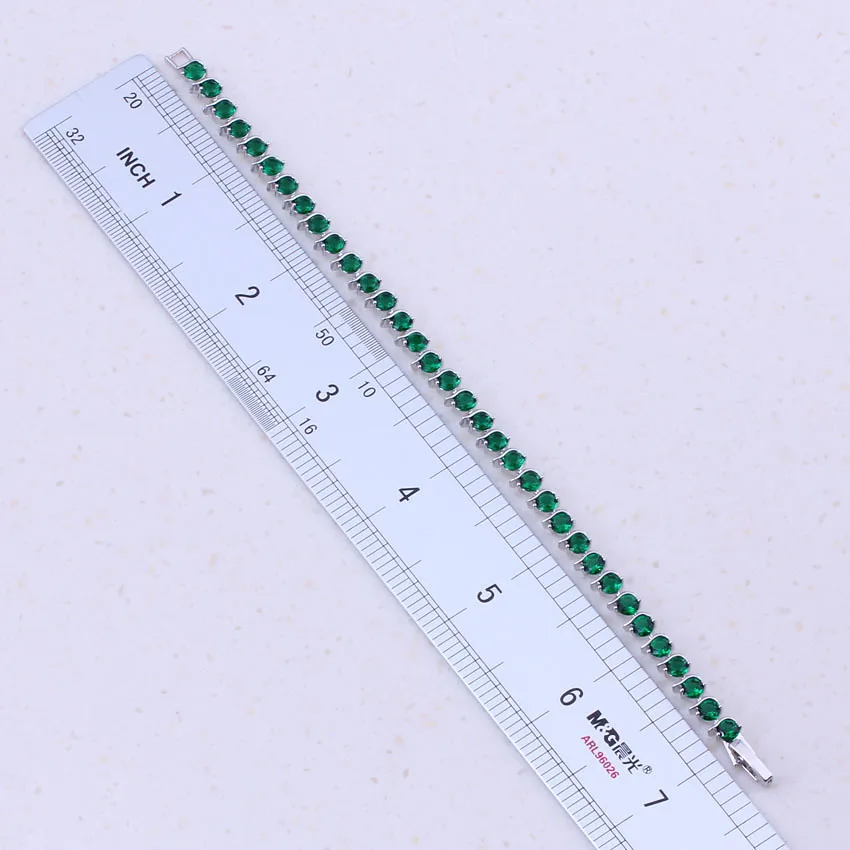 Женские браслеты с изумрудами сверкающие зеленые имитацией изумруда