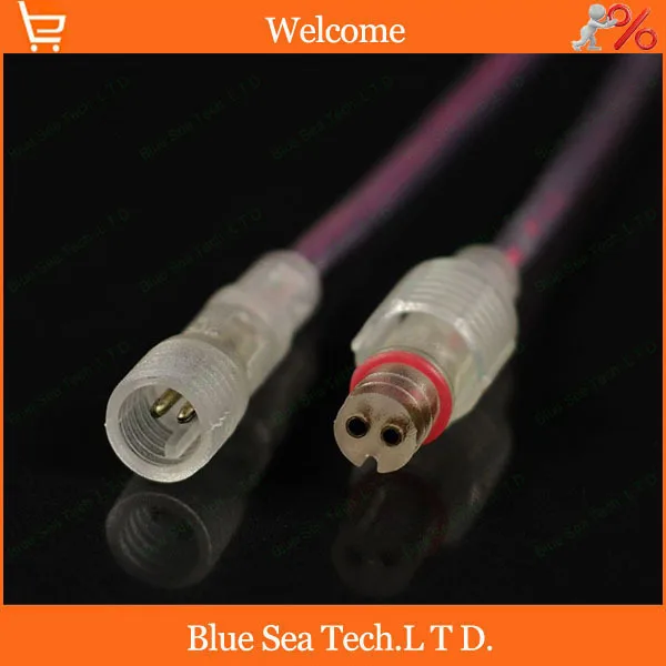 10 pairs 2 pin LED waterproof Connector Male&ampFemale socket plug with 2*15cm cable for Auto boat LCD ect.transparent | Обустройство