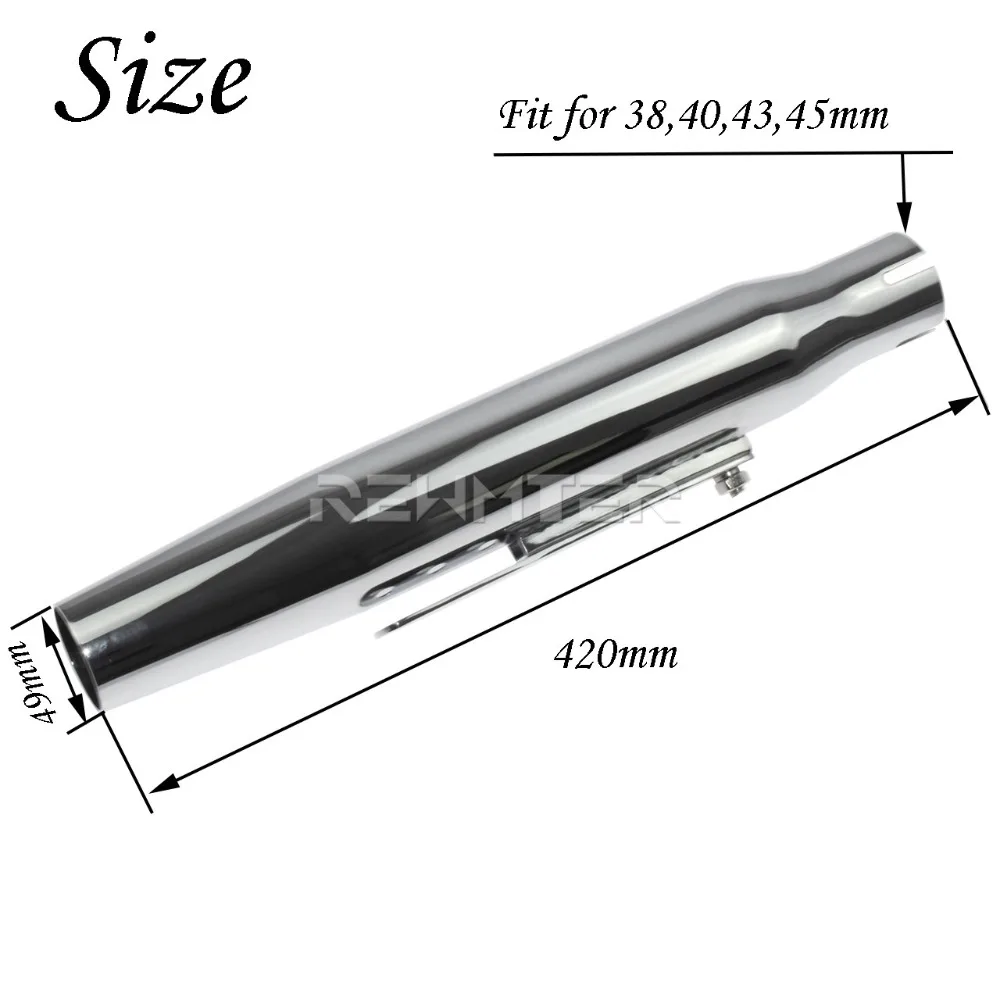 Мотоциклетный глушитель старинный винтажный выхлопной трубопровод в стиле