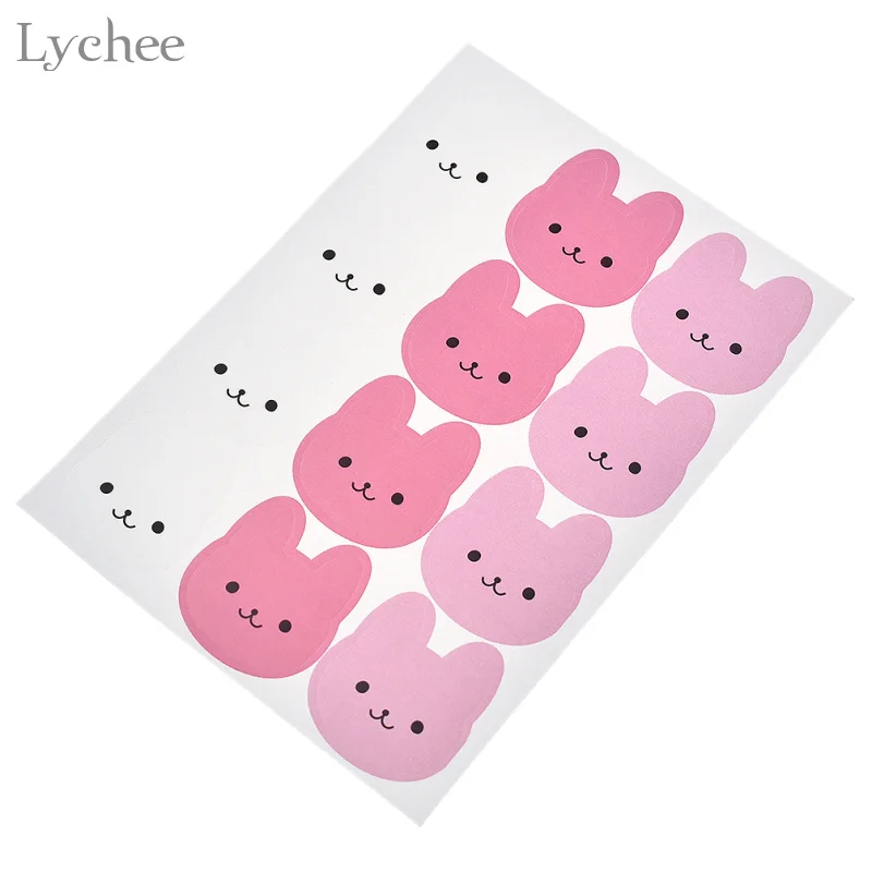 Личи Милый Кролик Пасхальный стикер s для скрапбукинга мультфильм печать с