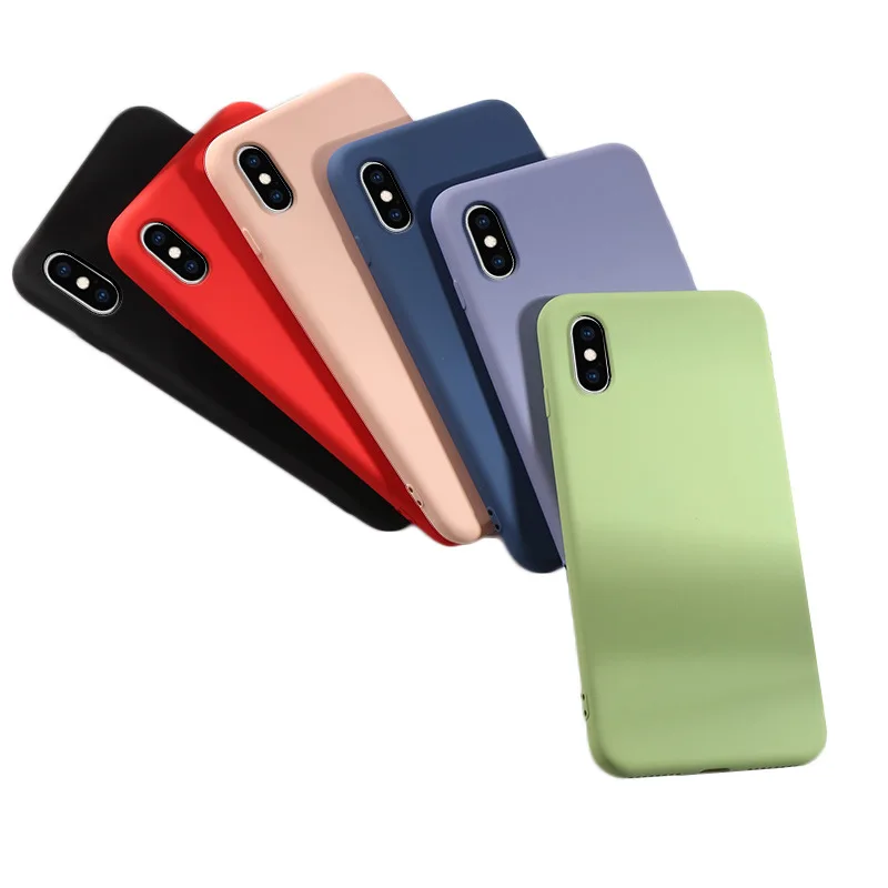 Жидкий силиконовый чехол для iphone X XS ультра тонкая задняя крышка роскошный