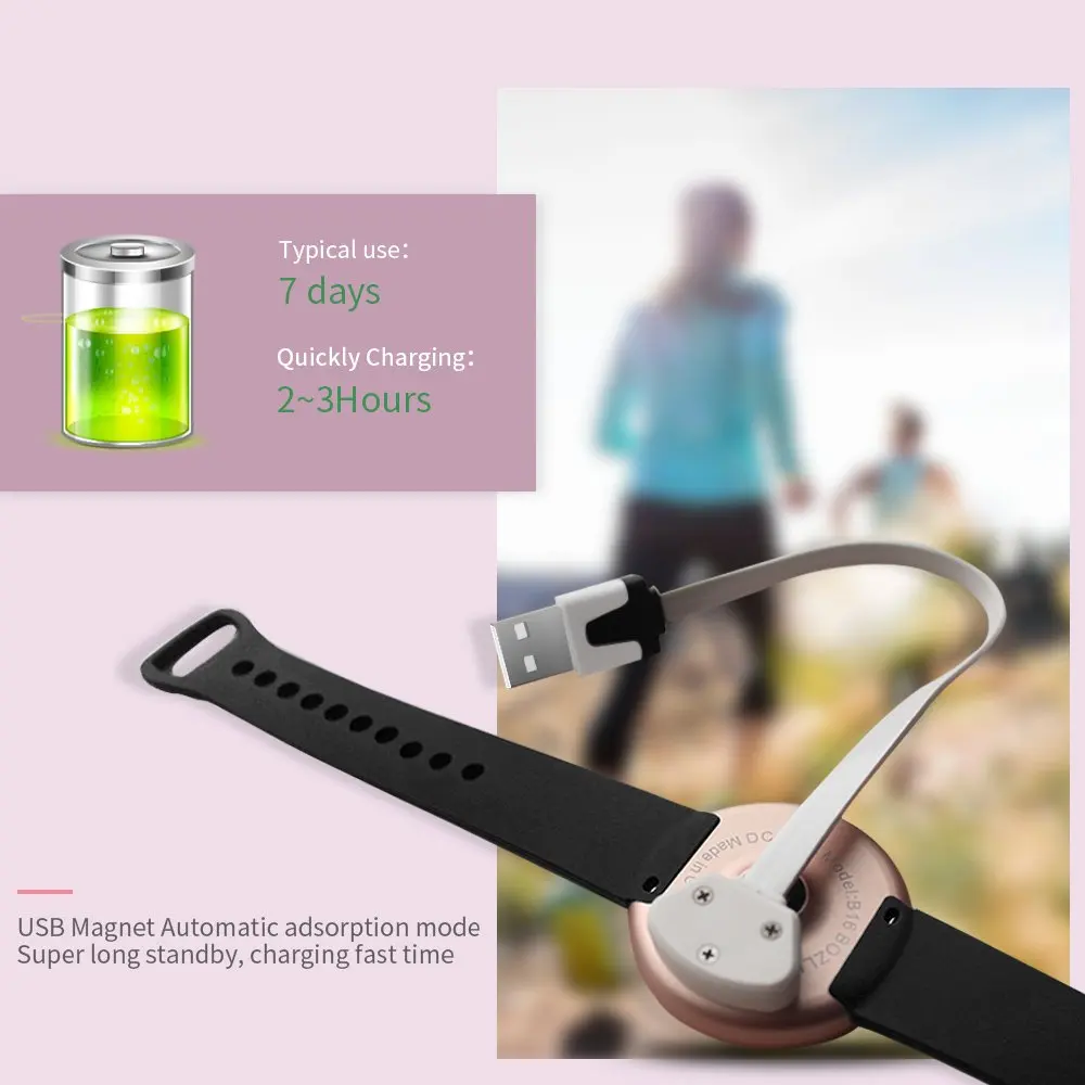 Для женщин модные часы Smart Watch для IOS Android с Фитнес мониторинг сна IP67