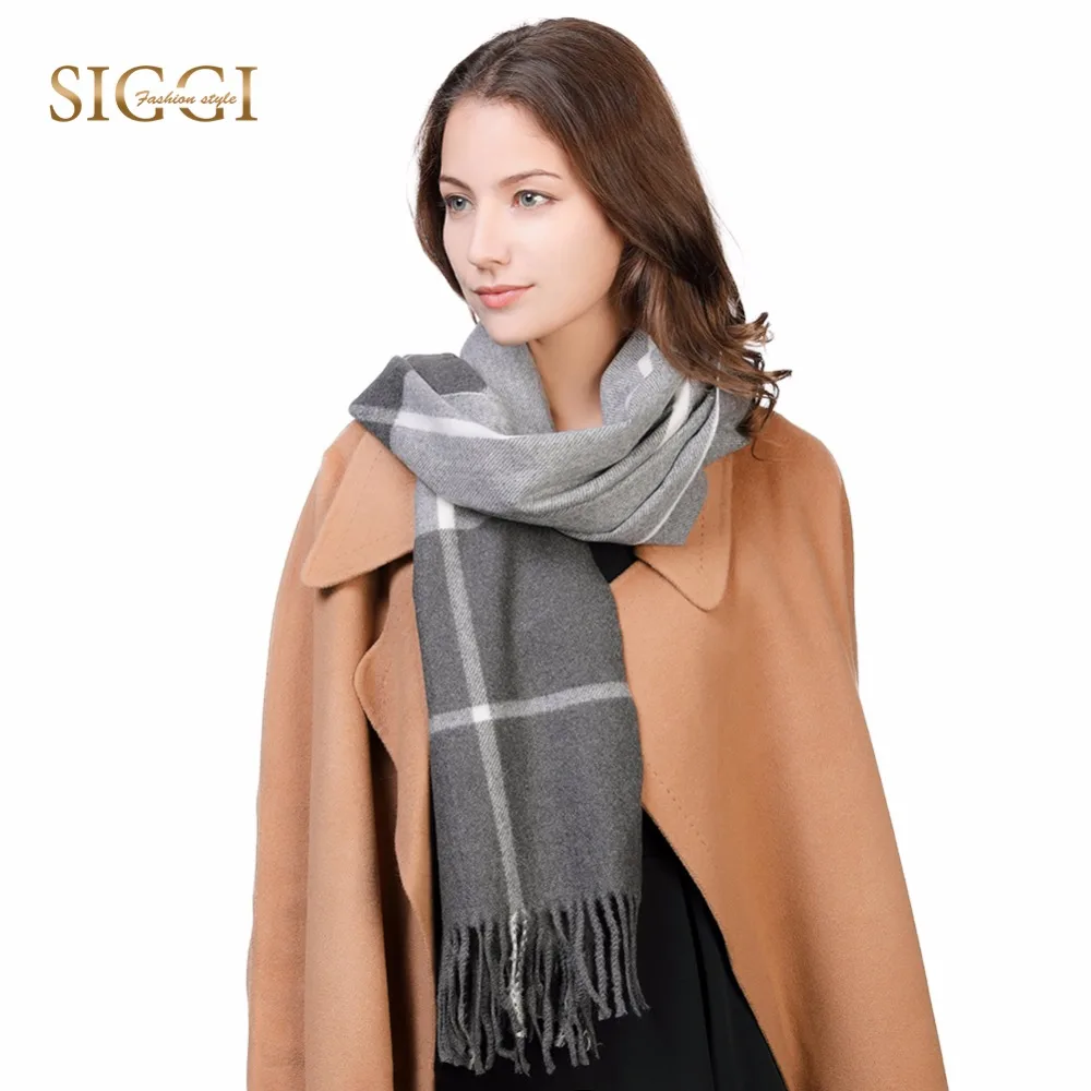 

FANCET Winter Streetwear Scarf For Women Viscose 5 Panels 175cm Length Shawl Scarves Plaid Lady 2018 Fashion Soft 99406