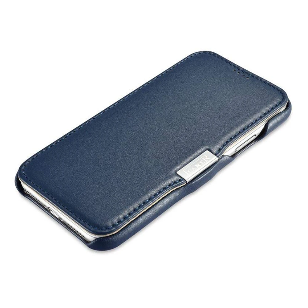 Icarer чехол из натуральной кожи для iPhone Xs MAX XR Xs X Apple Тонкий флип защитный чехол для сотового телефона Фолио кожаный чехол для телефона