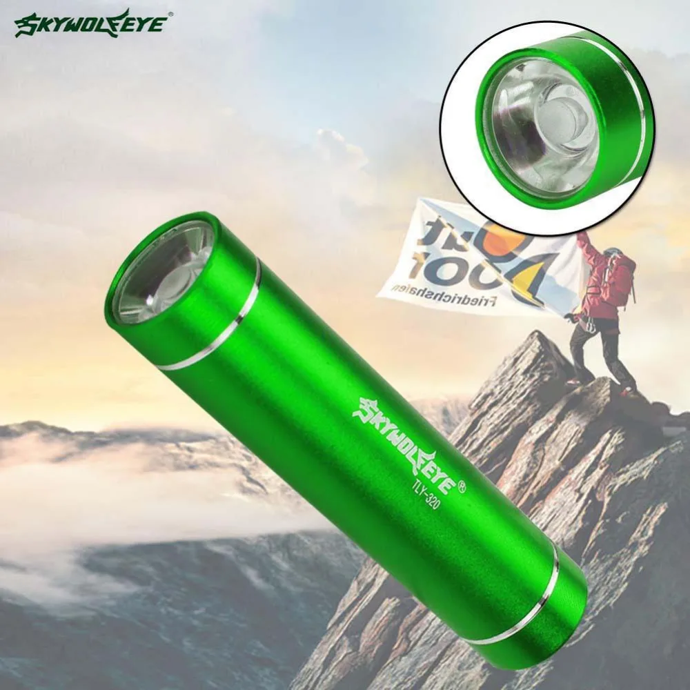 Ручной XPE LED 1AA фонарик 1200 Люмен Алюминиевый Портативный зеленый PML|flashlight rgb|torch