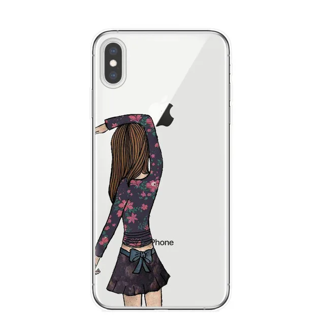 Прозрачные мягкие чехлы для телефонов девочек Bff Best Friends Forever чехол iPhone 7 6 6S 8 Plus X XR